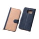 Galaxy S6専用 ブックレザーケース 合皮 バイカラー ダークネイビー/ベージュ RT-SC05GLBC7/DNBE