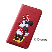 Galaxy S6専用 ポップアップブックレザーケース 合皮 ディズニー ミニー RT-DSC05GJ/MN