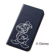 Galaxy S6専用 ホットスタンプブックレザーケース 合皮 ディズニー ドナルド RT-DSC05GI/DD