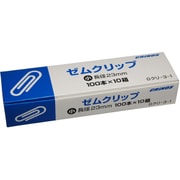 ゼムクリップ 小 23mm 紙箱 100本×10 Gクリ-3-1-10