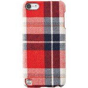 iPod touch 第5世代専用 ファブリックケース 液晶保護フィルム付 レッドチェック TR-FCTC14-RC