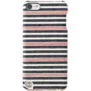 iPod touch 第5世代専用 ファブリックケース 液晶保護フィルム付 キャンバスボーダー TR-FCTC14-CB