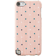 iPod touch 第5世代専用 ファブリックケース 液晶保護フィルム付 ピンクドット TR-FCTC14-PKD