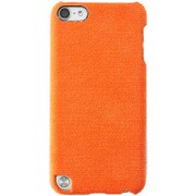 iPod touch 第5世代専用 ファブリックケース 液晶保護フィルム付 オレンジ TR-FCTC14-ORC