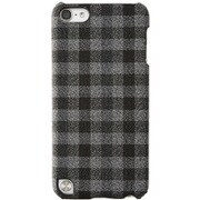 iPod touch 第5世代専用 ファブリックケース 液晶保護フィルム付 ブラックブロック TR-FCTC14-BB