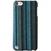 iPod touch 第5世代専用 ファブリックケース 液晶保護フィルム付 ブルーストライプ TR-FCTC14-BS