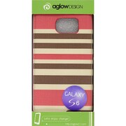 GALAXY S6 ボーダー(2)手帳型ケース レッド IQ-GS6B2-RD