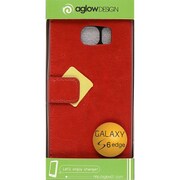 GALAXY S6 Edgeスタンダード手帳型ケース レッド IQ-GS6EST-RD