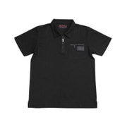 3115JG112006 [ポロシャツ X100 ジップアップ メンズ LLサイズ ブラック]