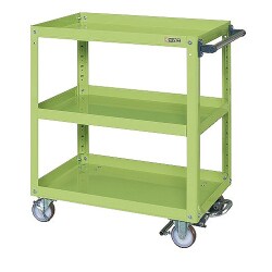 EMR-150BRNU [スーパーワゴン フットブレーキ付き 600×400×880mm 組立式]