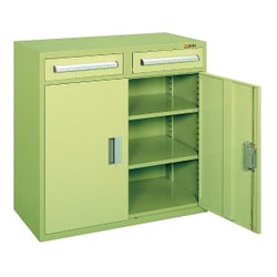KU-94B [工具管理ユニット 2列1段引出し+ロッカータイプ 900×450×880mm 完成品]