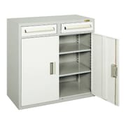KU-94BGY [工具管理ユニット 2列1段引出し+ロッカータイプ 900×450×880mm 完成品]