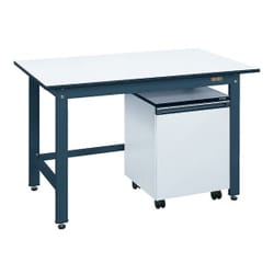 KKD-127LC [軽量作業台KKタイプ キャビネットワゴン付き 1200×750×740mm 組立式]