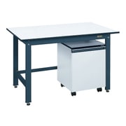 KKD-127LC [軽量作業台KKタイプ キャビネットワゴン付き 1200×750×740mm 組立式]