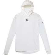 DE-6205 WH XL [ロングスリーブ フーディー ラッシュガードシャツ ホワイト XLサイズ]