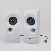 パソコン用2.0ch スピーカー USB電源 ホワイト MS-P07UWH