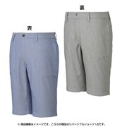 1MSSH-JLI69 [adicross リバーシブルショートパンツ メンズ Oサイズ サックス/ホワイト]