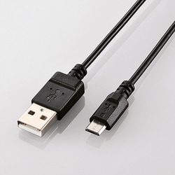 エコUSB2.0ケーブル A-microBタイプ 0.6m ブラック U2C-JAMB06BK