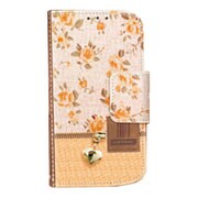 VT-69170 [Dressup Diary Zipper Flower オレンジiPhone 6/6s 4.7インチ用ケース]
