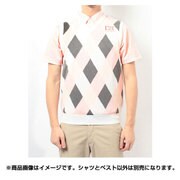 CBM5087CP [半袖シャツ付きニットベスト Mサイズ ホワイト]