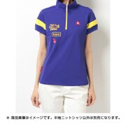 QGL2563 [半袖ニットシャツ レディース Mサイズ スターサファイヤ]