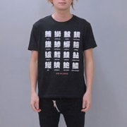S-3222 [Tシャツ 寿司漢字 黒 M]