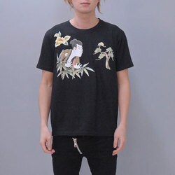 S-1343A [Tシャツ 浮世絵 黒 3L]