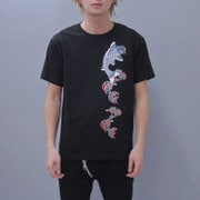 S-1544A [Tシャツ 登鯉赤 黒 S]
