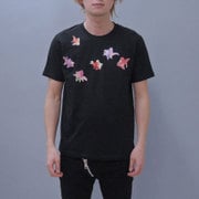 S-148M-A [Tシャツ 七匹金魚 黒 L]
