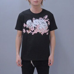 S-1943A [Tシャツ 隠れ梅髑髏 黒 LL]