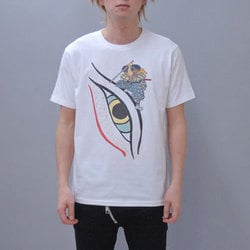 S-2092A [Tシャツ 目鯨 白 M]