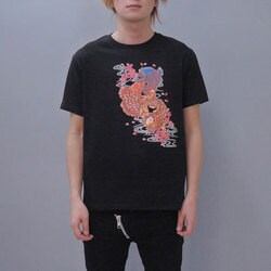 S-2101A [Tシャツ 桜鯉 黒 3L]