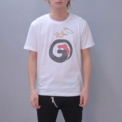 S-1710A [Tシャツ 黒波兎 白 S]