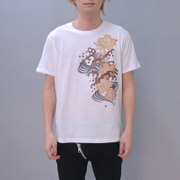 S-2034A [Tシャツ 桜波兎 白 S]