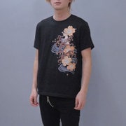 S-2034A [Tシャツ 桜波兎 黒 L]