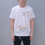 S-2742 [Tシャツ ハローキティ流水扇 白 WL]