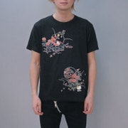S-2743 [Tシャツ ハローキティ丸紋菊 黒 WM]