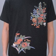 S-2744 [Tシャツ ハローキティ乱菊 黒 WM]