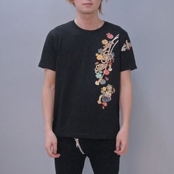 S-2745 [Tシャツ ハローキティ梅組紐 黒 WL]