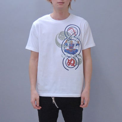 S 2497a Tシャツ ワンピース 毘沙門天ゾロ 白 3l