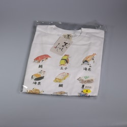 S-3305 [Tシャツ 寿司猫ネタ 白 S]