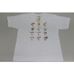 S-3305 [Tシャツ 寿司猫ネタ 白 3L]