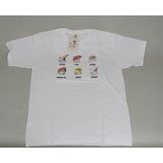 S-3306 [Tシャツ 寿司猫帽子 白 S]