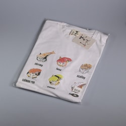 S-3306 [Tシャツ 寿司猫帽子 白 3L]