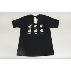 S-3306 [Tシャツ 寿司猫帽子 黒 M]