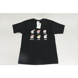 S-3306 [Tシャツ 寿司猫帽子 黒 L]