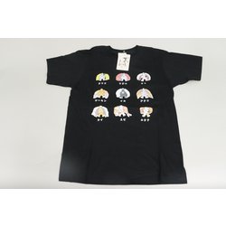 S-3307 [Tシャツ 寿司猫お尻 黒 LL]