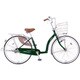 シティサイクル Luckle（ラックル） 26型 変速なし フォレストグリーン DL60L51 OG20