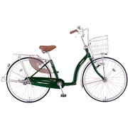 シティサイクル Luckle（ラックル） 26型 変速なし フォレストグリーン DL60L51 OG20
