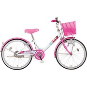 子ども用自転車 V sign Jr(Vサインジュニア) ダイナモライトタイプ 20型 変速なし ホワイト/ポップピンク FRVJ2052 OWP6